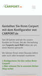 Mobile Screenshot of carport.de