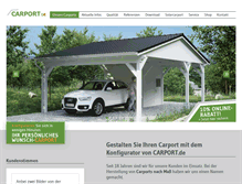 Tablet Screenshot of carport.de